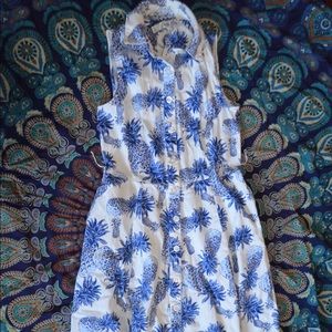 Chetta B pineapple Button Down Dress